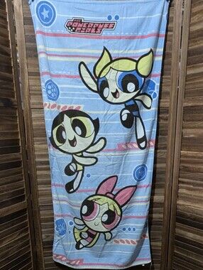 Vtg Y2K Cartoon Network Powerpuff Girls Beach Towel 🩵